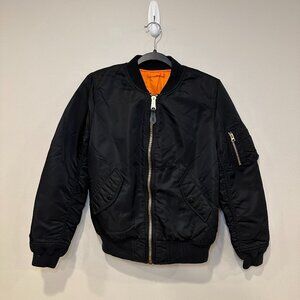 Alpha Industries MA-1 Bomber Jacket Black - size S